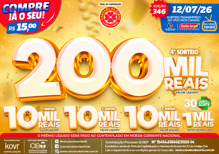 Premiação 12/07/2026